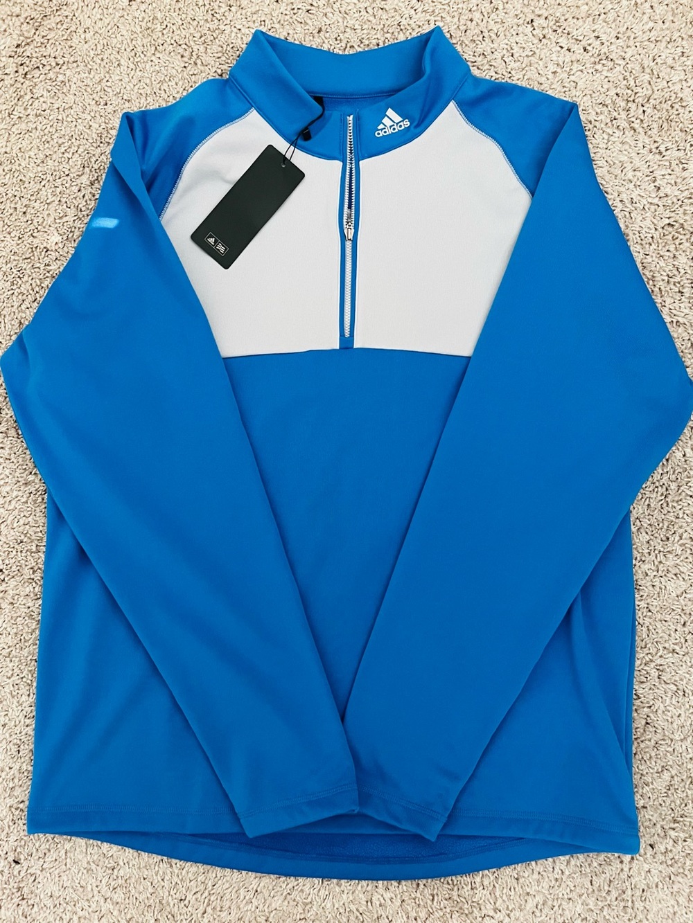 NEW Men’s Adidas Golf Quarter Zip Pull-over Size Large
